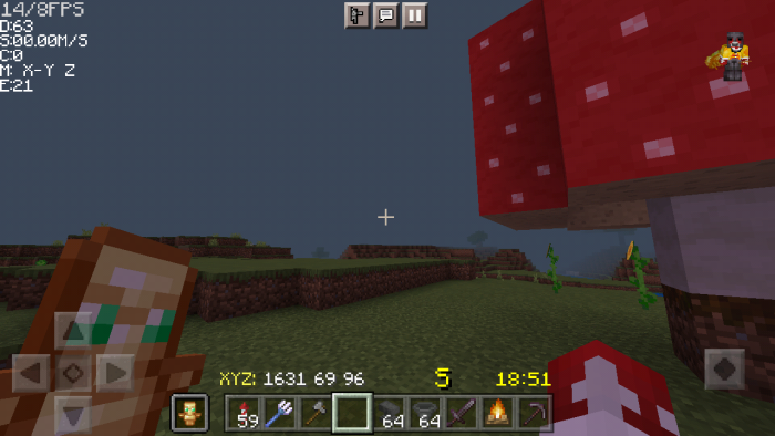 Coordinates HUD MCBE