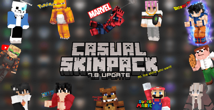 Casual Skin Pack - Minecraft Skin Pack