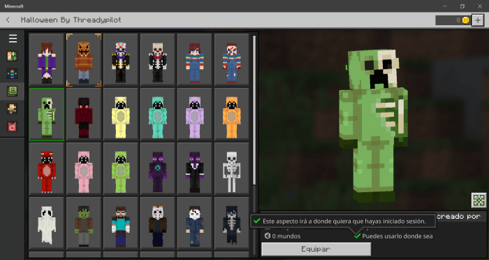 Skin Pack: Halloween » mcpeland.io