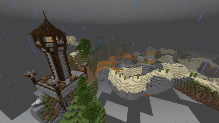 Download Map: The Flying Island Survival for Minecraft