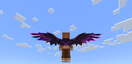 Download Angel Steel Wings Addon for Minecraft. Wings Mod.