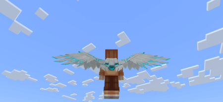 Download Angel Steel Wings Addon for Minecraft. Wings Mod.