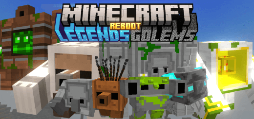 Мод: Големы из Minecraft Legends