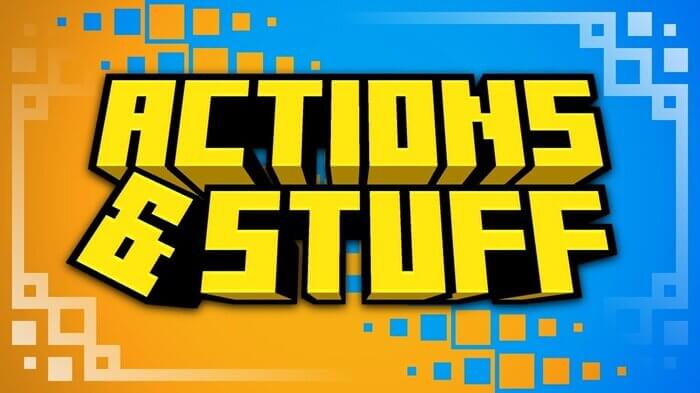 Download Actions and Stuff Mod for Minecraft | Resource pack Minecraft