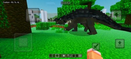 Ankylosaurus and baby