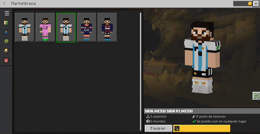 Lionel Messi Career Skins 1
