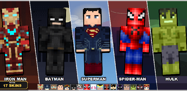 Skin Pack: Superhero Skins by Blue Print