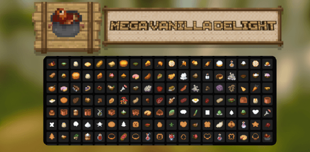 Addon: Mega Vanilla Delight | +200 New foods