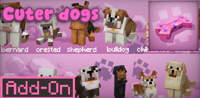 Addon: Owningfour cuter dog (survival friendly)