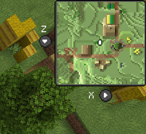 Minimap in the game interface