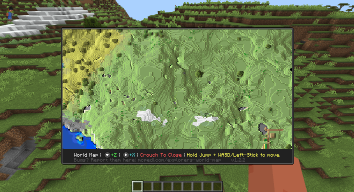 Low-scale full-screen map