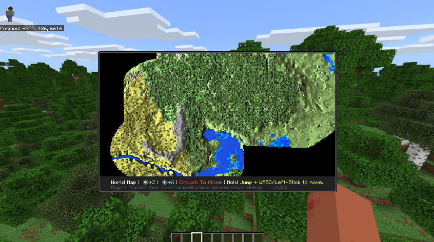 High-scale full-screen map
