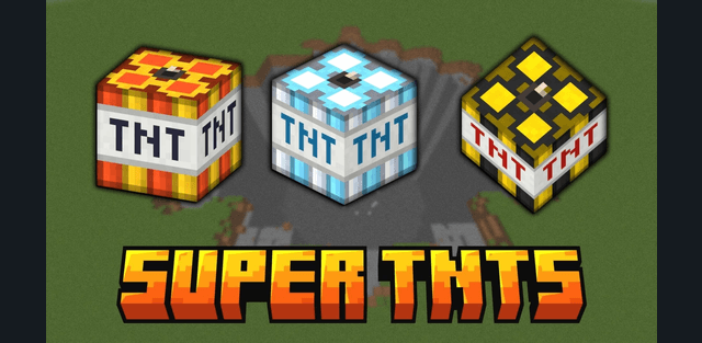 Мод: Super OP TNTs: мощная взрывчатка